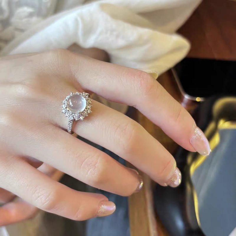 Nouvelle bague œuf en pierre d - Gold 6138 avis et prix